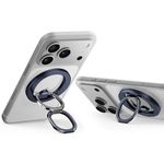 ESR for MagSafe Ring Holder, Phone Grip with 2-Way Adjustable Stand, Phone Ring Grip Holder for iPhone 17e Air 17 16e 16 15 14 13 12, Samsung, All Smartphones, Blue Titanium(2 Metal Rings Included)