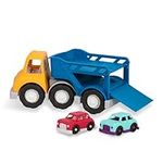 Wonder Wheels by Battat – Car Carrier Truck – Toy Truck with 2 Toy Cars for Toddlers Aged 1 & Up (3Pc) – 100% Recyclable, Multi