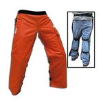 Elvex Forester Arborist ProChaps Apron Chainsaw Chaps Waist Size 28" - 44" Length 40", Orange, Long 40"