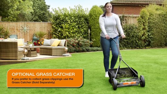 Flymo H400 Push Cylinder Lawn Mower – Manual Grass Cutter