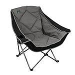 Northroad Oversized Foldable Camping Chair with 2 Cup Holder,Carry Bag for Beach, Hiking, and Picnics,Heavy-Duty 300-lbs Capacity, Black