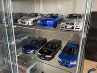 Display Stands Pack of 4 Custom Cut Extra Acrylic Shelves with Brackets to Fit Ikea Detolf Cabinet (DSA/IKx4)