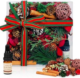 SCENTORINI Potpourri Bags, Scented Potpourri Bowl Vase Filler with Fragrance Vial, 14 oz Home Decoration