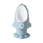 NUOBESTY Potties Potty Training Urinal Rocket Shape Adjustable Boy Urinal Kids Toddler Bathroom Pee Trainer for Toddler Boys Toilet (Grey)