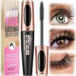 4D Silk Fiber Lash Mascara Waterproof - Birthday Mother's Day Gifts for Women Mom, Natural Long Lasting Mascara Black Volume and Length, Smudge-proof, Thickening Lengthening Mascara No Clumping