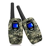 Retevis RT628 Walkie Talkies for Kids, Army Toys for Boys Girls 5-13 Year Old,Long Range 2 Way Radio Walkie Talkie,22 Channel Backlit LCD VOX,Outside Adventures Camping Hiking(Camo 1 Pair)