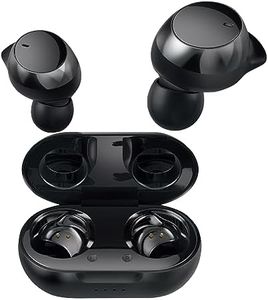 Coby Pro Buds True Wireless Fitness Earbuds w. Charging Case | for Active Lifestyles | Sweat Resistant, HD Audio, 15 hr Playtime, Compatible with Siri & Google Assistant Hands-Free Calls (Black)