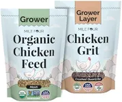 Grower Chicken Kit - Feed & Grit - Grower Chick Mash 2 lbs., Non-GMO, USA Grown, 21% Protein, Corn-Free, 100% Natural Mineral Chicken Grit 4 lbs.