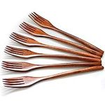 Forks,Wooden Forks, AOOSY 6 Pieces 