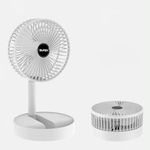 Gesto Table Fan High Speed –Powerful Rechargable Folding Desk Fan for Office Work | Portable fan for Home,Kitchen | Desk Fan For Office Noiseless With 1200Mah Battery (Color As Per Availability)