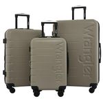 Wrangler Maverick 3 Piece Luggage Set, Silver Sage, 28 inches, Maverick 3 Piece Luggage Set
