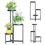 Mokani Plant Stand for Indoor Outdoor, 3-Tier Metal Plant Shelf Rack for Corner, Multiple Flower Pot Holder for Living Room Patio Garden Balcony