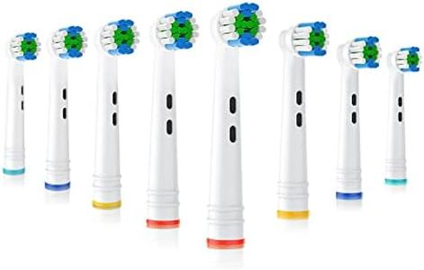 Replacement Brush Heads Fit for Braun Oral B Electric Toothbrushes, Round Head Refills Compatible with Precision Clean, Pro Timer, Triumph and Vitality -8pcs
