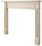 Pearl Mantels ARYB50111 Easy Slim Profiled Transitional Styled Wood Mantel Surround, 50" W x 42" H, Unfinished