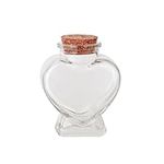 Heart Shaped Glass Bottle With Cork