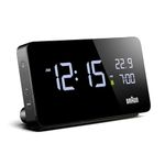 Braun Digital Alarm Clock with LCD Display Quick Set in Black - BC20B