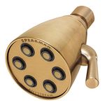 Speakman S-2252-BBZ Icon Anystream Multi-Function Adjustable Solid Brass Shower Head, 2.5 GPM, Brushed Bronze