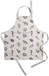 Maison d' Hermine Apron 27.50"x31.50" 100% Cotton 1 Piece Adjustable Neck Strap Cloth Apron with Center Pocket & Long Ties for Gifts, Women Men, Chef, At the Seaside - Thanksgiving/Christmas