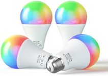 Smart LED Light Bulbs 150W Equivalent, 1600LM 16W Alexa Light Bulbs, A19 E26 Ultra Bright Color Changing Light Bulbs, 2.4 GHz WiFi Dimmable Light Bulbs Compatible with Alexa, Google 4 Packs(Upgrated)