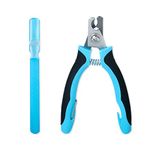 Myuilor Dog & Cat Nail Clippers and Trimmer with Quick Sensor Razor Sharp Blades, Safety Guard to Avoid Overcutting, Free Nail File - Start Professional & Safe Pet Grooming