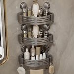 VOLPONE Corner Shower Shelf Suction