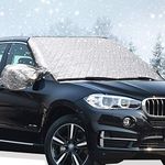 Big Ant Car Windscreen Cover, Front Car Windshield Snow Cover Ultra Thick Car Windscreen Frost Cover Windshield Ice Cover Protector in All Weather Fit for Most SUV, Truck (158 x 108cm)