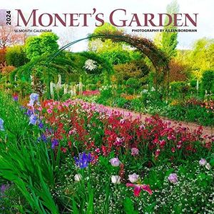 Monet's Garden | 2024 12 x 24 Inch Monthly Square Wall Calendar | BrownTrout | Impressionism Artist Outdoor