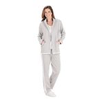 CATALOG CLASSICS Womens Sweat Suits 2 Piece Set Jogger Track Suits for Women Set, Gray, XX-Large