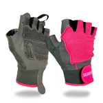 BEAR GRIP - Workout Gloves, Lightweight Breathable edition (Pink, M)