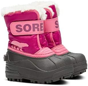 Sorel Unisex Kid's Snow Commander Winter Boots, Red Tropic Pink X Deep Blush Toddler, 3 UK Child