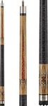 Viper Sinister 58" 2-Piece Billiard/Pool Cue, Natural Ash with Amber/Black Points, 20 Ounce