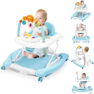 Boyro Baby 5 in 1 Foldable Baby Walkers for Boys Girls Infant 6-12 Months