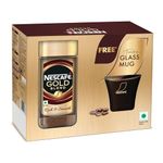 NESCAFE Gold Instant Coffee Powder | Coffee at its best | Freeze Dried | Premium Imported Coffee | Rich & Smooth Taste | Jar with Free Glass Mug | 90g Jar