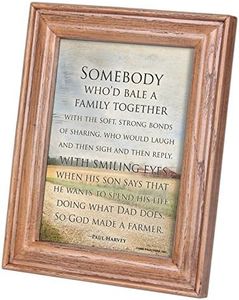 Cottage Garden God Farmer Family Paul Harvey Oak Wood Finish 8 x 10 Picture Frame Plaque