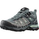 Salomon Women's X Ultra Pioneer CLIMASALOMON Waterproof Hiking Shoes for Women, Stormy Weather/Alloy/Yucca, 6