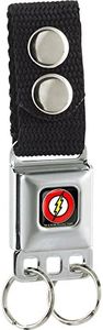 The Flash Seatbelt Keychain w/Snap-On Belt Loop