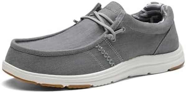 Bruno Marc Men's Breeze Slip-on Stretch Loafers Casual Shoes Lightweight Comfortable Boat Shoe 1.0,Grey-1? Size 7