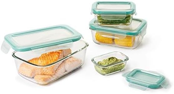 OXO 11179400 Good Grips Smart Seal Rectangle Container 8-Piece Set