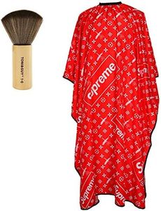 Retro Adulto Parrucchiere Mantelle Parrucchiera Mantellina Barbiere Mantella Salone Taglio Capo uomo Impermeabile Grembiule Barba Pennelli Collo Capelli Colore Tinta Styling Strumento Kit,160*140CM,A