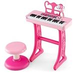 HONEY JOY Kids Piano, 37-Key Pink K