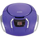 Sylvania Portable CD Boombox with AM/FM Radio (Purple)