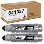 HIYOTA 841337 / 2120D 2522 5627 Toner Cartridge 2 Pack Black Replacement for Ricoh Aficio 1022 1027 2022 2027 3025 3030 3352 MP 2510 2550 2851 3010 3350 3351 Printer 841337 Toner