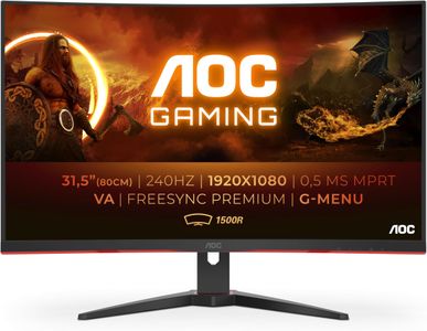AOC 32" Curved Gaming Monitor – 240Hz Full HD Display
