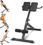 Lifepro Foldable Roman Chair Hyperextension Bench & Dip Station - Multi-Purpose Workout Chair & Back Extension Bench for Upper Body, Lower Body, & Core Strength Training - 330 Lbs Weight Capacity