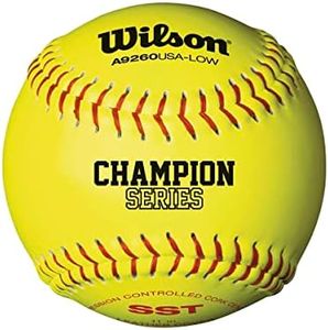 Wilson ASA Fast-Pitch 11" Leather Softball (Pack of 12)