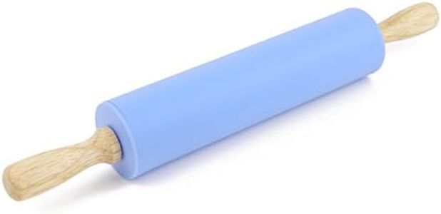 Remeel Silicone Rolling Pin Non-Stick Surface Wooden Handle