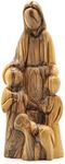 Jesus with Children Statue, Catholic Jesus Statue for Home Decor, Wooden Jesus Figurine from Holy Land, Olive Wood Jesus Loves the Little Children and Lamb Statue, Religious Home Decor Gift for Dad