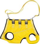 Dog Lift Harness Full Body Support & Recovery Sling Dog Lifter Vest Harness for Old, Joint Injuries, Arthritis, Disabled Dogs Walk (Yellow, S)