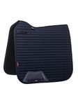 Large Navy Lemieux Pro Sport Dressage Square D-Ring Saddle Cloth