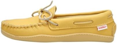 SoftMoc Men's Moosehide with Sole Moccasin Natural 10 Medium US
